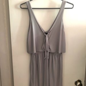 Petite Lace-up Swing Dress